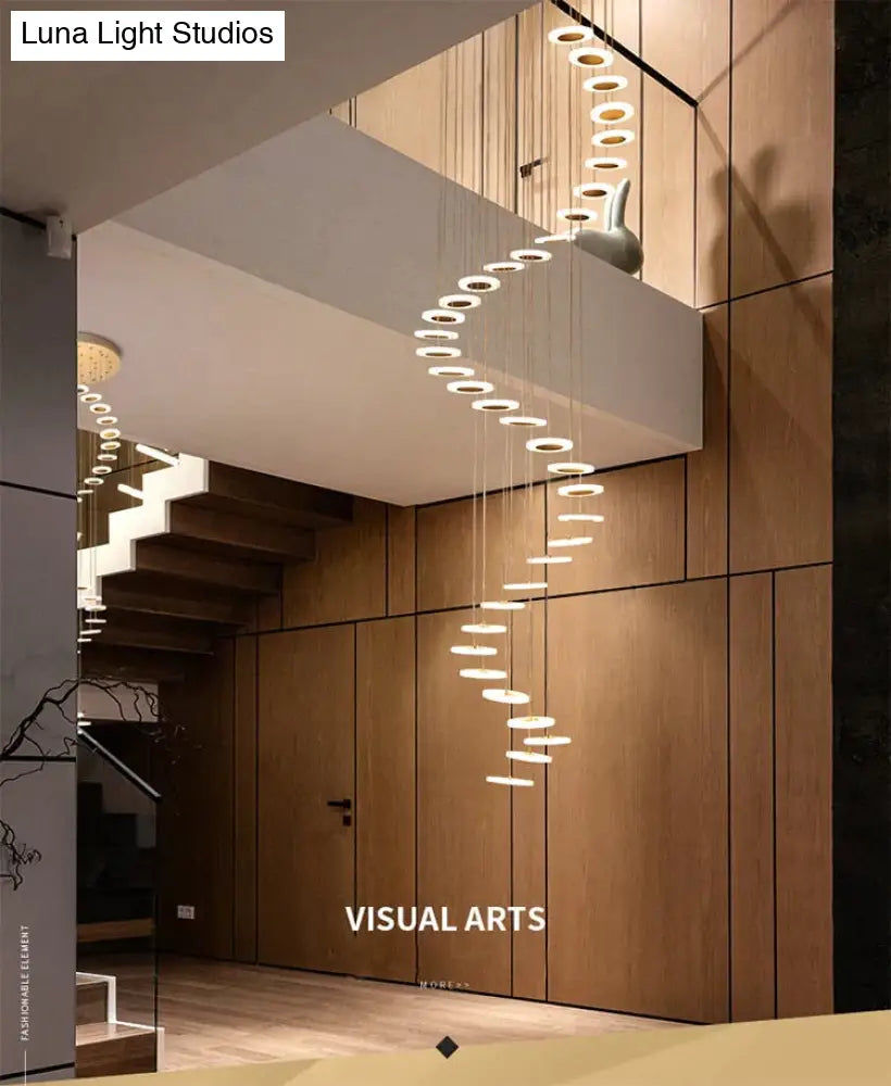 Modern LED Chandelier Living Room Pendant Lamp Bedroom Fixtures Stairs Suspended Lights Restaurant HangingC Lighting