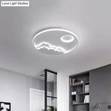 Modern Led Circle Ceiling Light With Acrylic Shade In Warm/White 17’/20.5’/25’ Diameter -