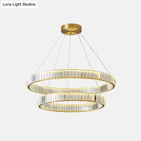 Modern Led Circle Chandelier Pendant Light For Living Room