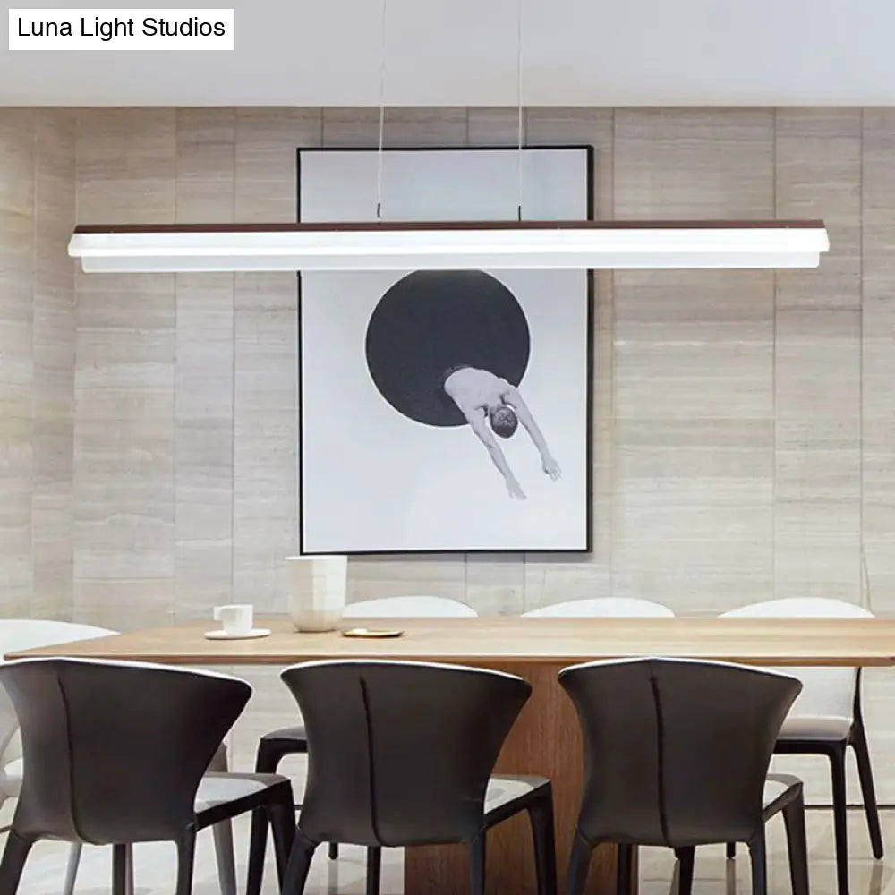 Modern Led Coffee Pendant Light For Dining Room & Kitchen Island