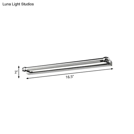 Modern Led Indoor Vanity Lamp - Stainless Steel Chrome Finish