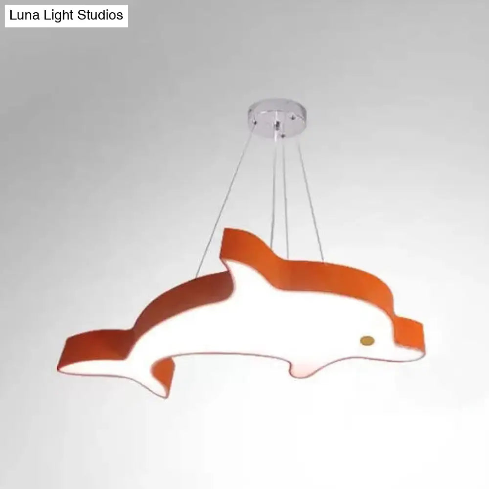Modern Led Kitchen Pendant Light Delightful Dolphin Acrylic Ceiling Hanging Fixture