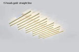 Modern Led Living Room Ceiling Lamp Simple Nordic Creative Square Line Restaurant Light In The