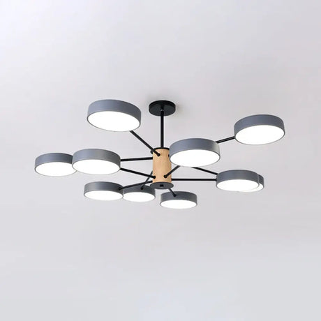 Modern Led Nordic Branch Chandelier - Acrylic Living Room Ceiling Light 10 / Grey