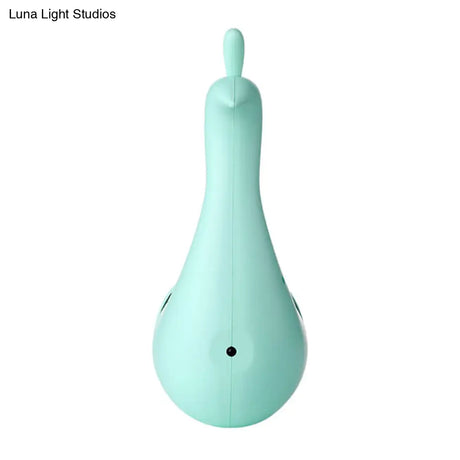 Modern Led Peacock Wall Sconce In Pink/Green/White - Multi-Colored Plastic Lighting