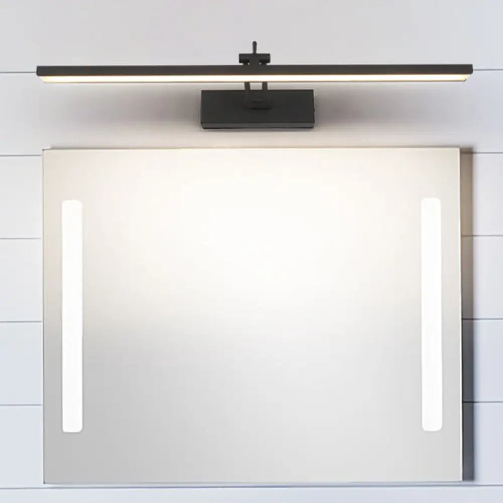 Modern Led Rotatable Vanity Wall Sconce With Acrylic Shade For Bathrooms