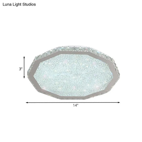 Modern Led Stainless - Steel Flush Mount Ceiling Light For Living Room