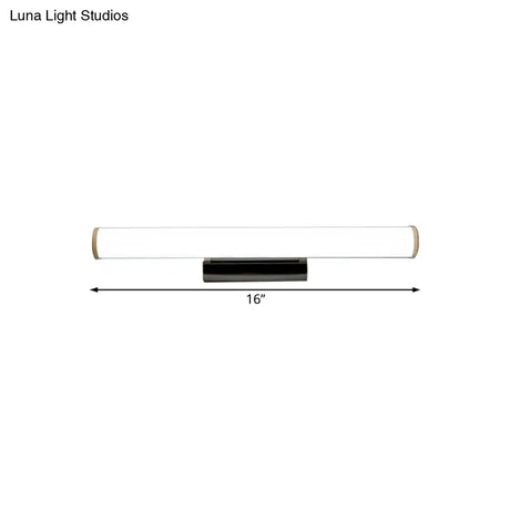 Modern Led Vanity Mirror Light With Chrome Sconce - Warm/White 16/23.5 W