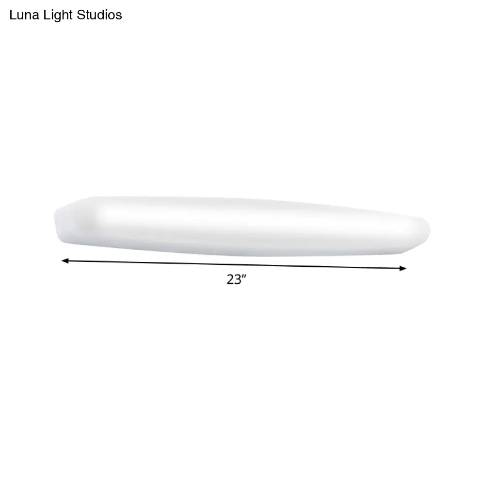 Modern Led Vanity Sconce For Wall Lighting In Warm/White Light - Simple Acrylic Design