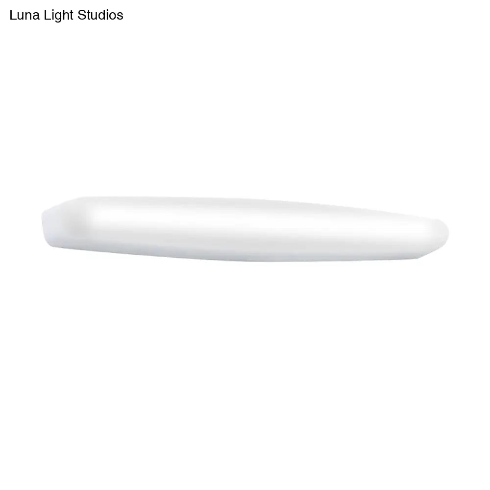 Modern Led Vanity Sconce For Wall Lighting In Warm/White Light - Simple Acrylic Design