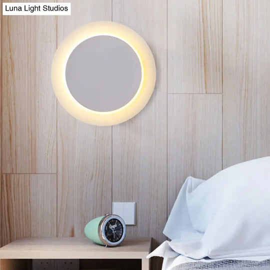 Modern Led Wall Light: Stylish Acrylic Sconce For Kitchen Or Childs Bedroom White