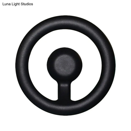 Modern Led Wall Sconce With Black/White Aluminum Shade For Bedroom
