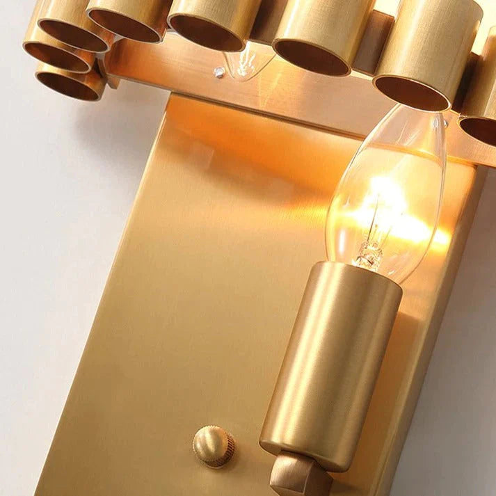 Modernes Licht Luxus Kristall LED Schlafzimmer Nachttischlampe Kupfer Wandleuchte