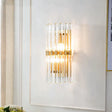 Modern Light Luxury Crystal LED Bedroom Bedside Lamp Copper Wall Lamp Copper Wall Lamps