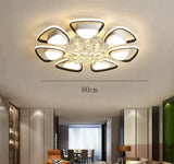 Modern Light Luxury High Grade Atmospheric Crystal Ceiling Lamp White / 7 heads / White light Ceiling