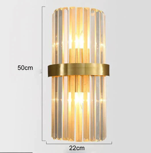 Modernes Licht Luxus Wohnzimmer Hintergrund Kupfer Wandleuchte