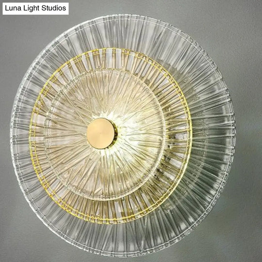 Modern Light Luxury Living Room Bedroom Copper Wall Lamp D280Mm Lamps
