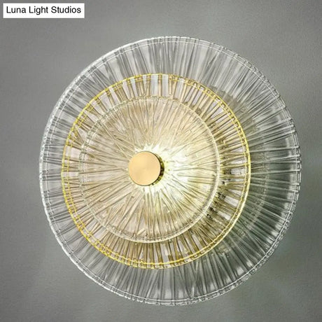 Modern Light Luxury Living Room Bedroom Copper Wall Lamp D200Mm Lamps