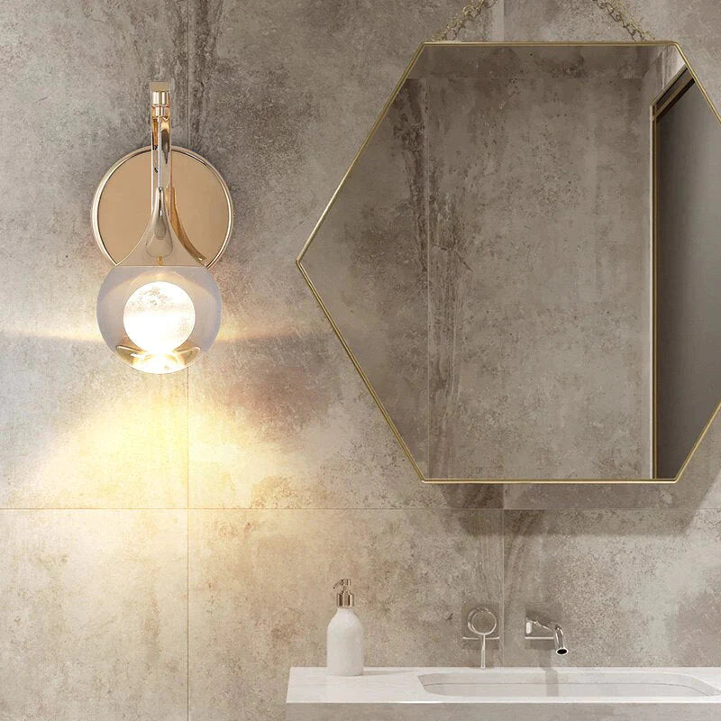 Moderne luxuriöse Kristall-LED-Wandleuchte für Schlafzimmer