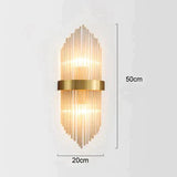 Modern Luxury Living Room Background Wall Lamp Bedroom Bedside Copper Lamps