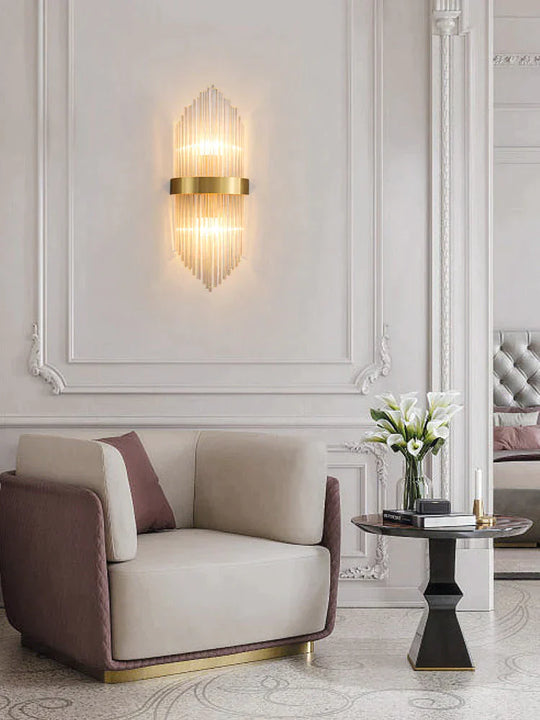 Modern Luxury Living Room Background Wall Lamp Bedroom Bedside Copper Wall Lamp Copper Wall Lamps