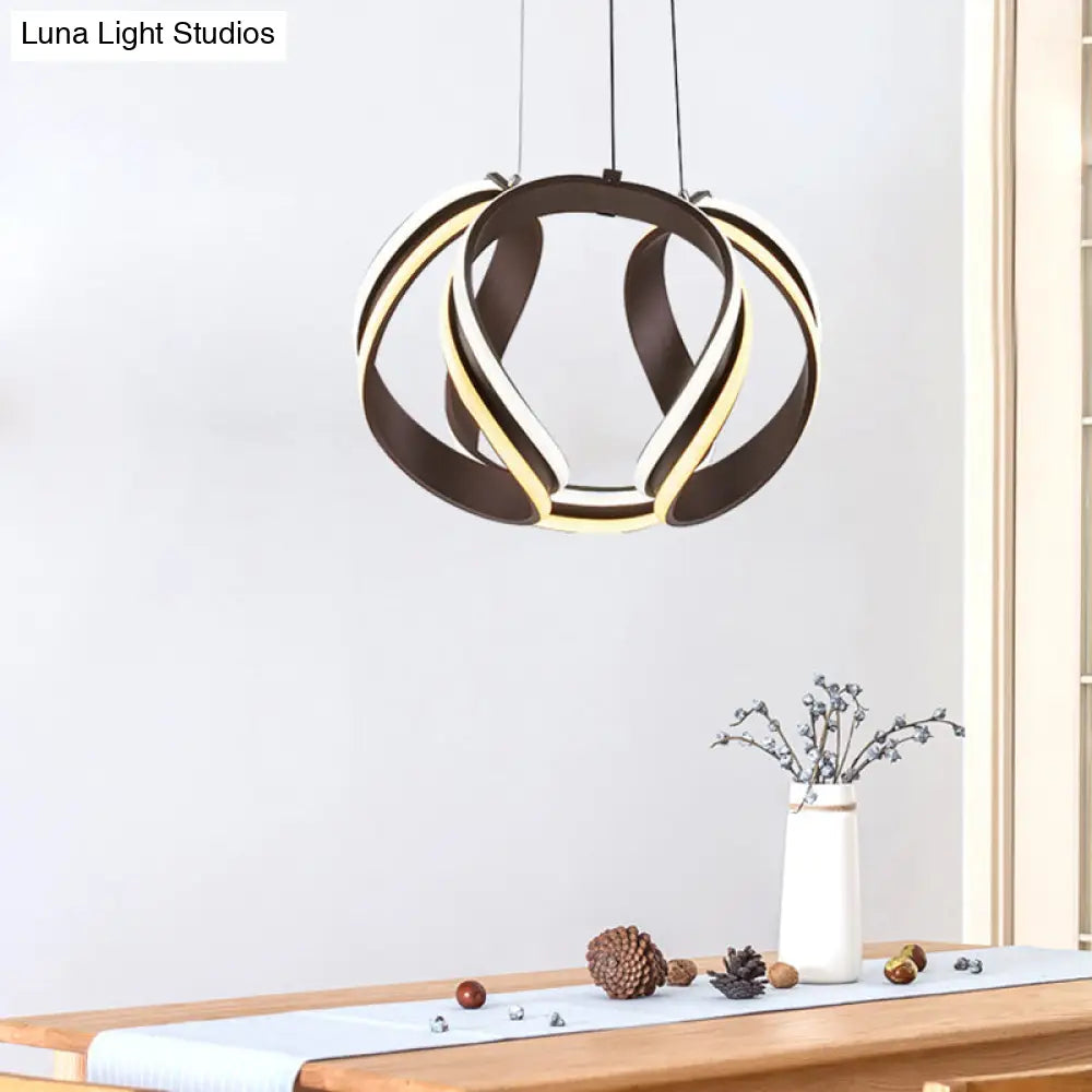 Modern Metal Abstract Chandelier Pendant Light with LED Kit - Warm/White Lighting