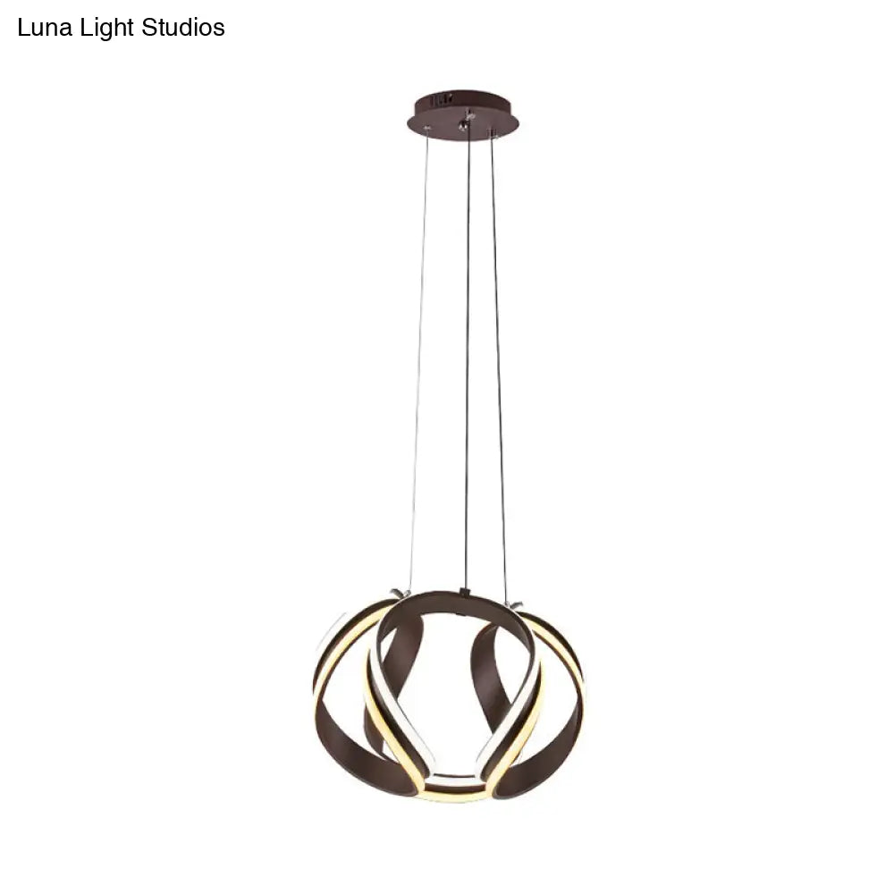 Modern Metal Abstract Chandelier Pendant Light with LED Kit - Warm/White Lighting