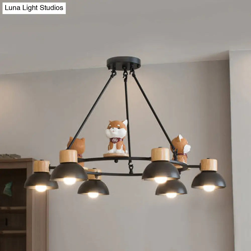 Modern Metal Dog Pendant Lights For Living Room Ceiling
