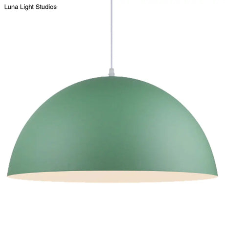Modern Metal Dome Pendant Light For Dining Room - Contemporary Hanging Fixture