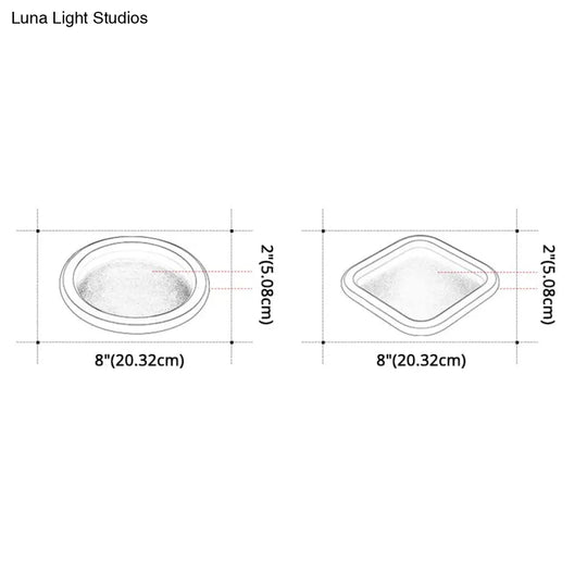 Modern Metal Geometric Led Ceiling Light Fixture | Flush Mount