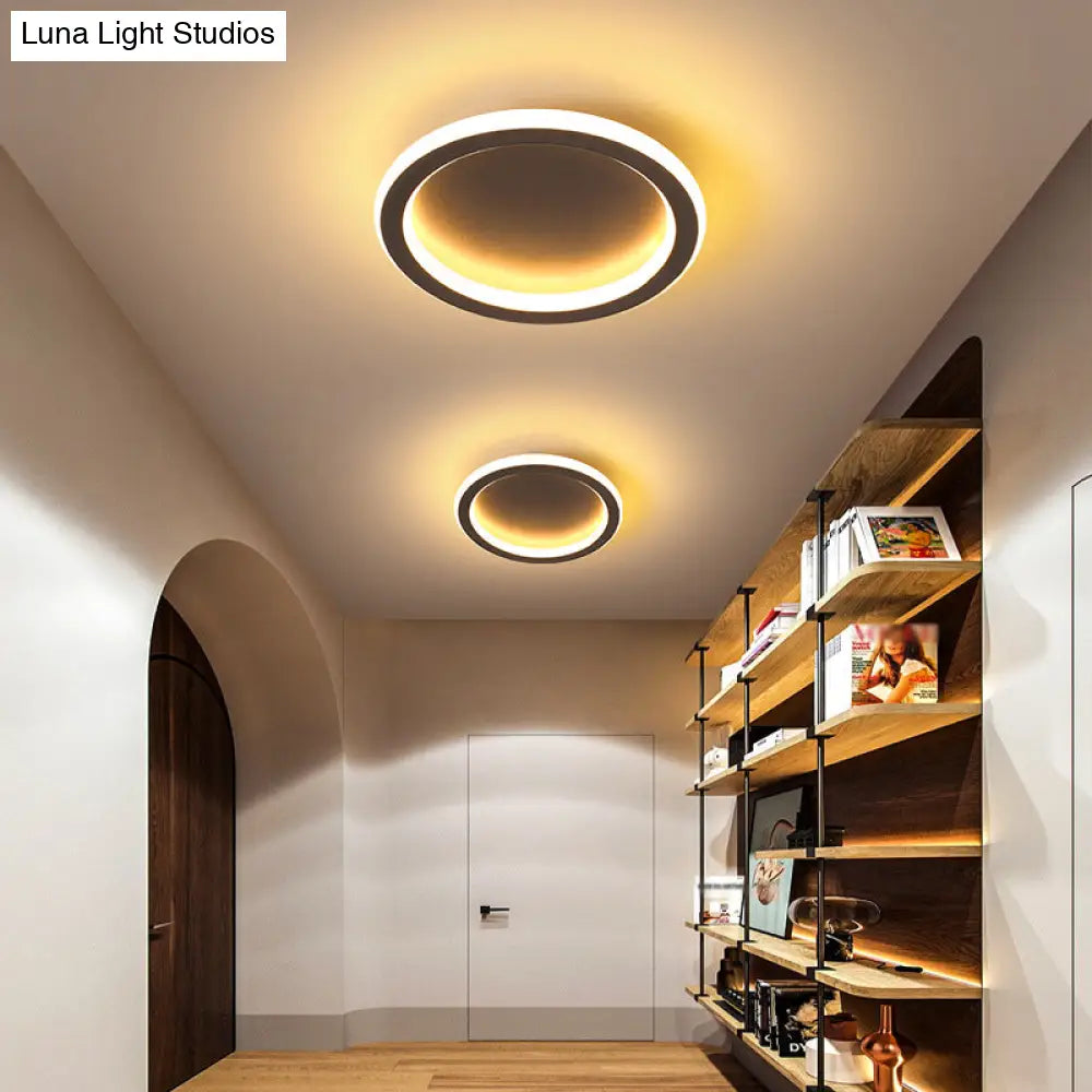 Modern Metal Geometric Led Ceiling Light Fixture | Flush Mount