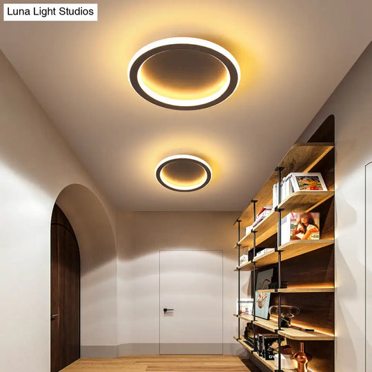 Modern Metal Geometric Led Ceiling Light Fixture | Flush Mount