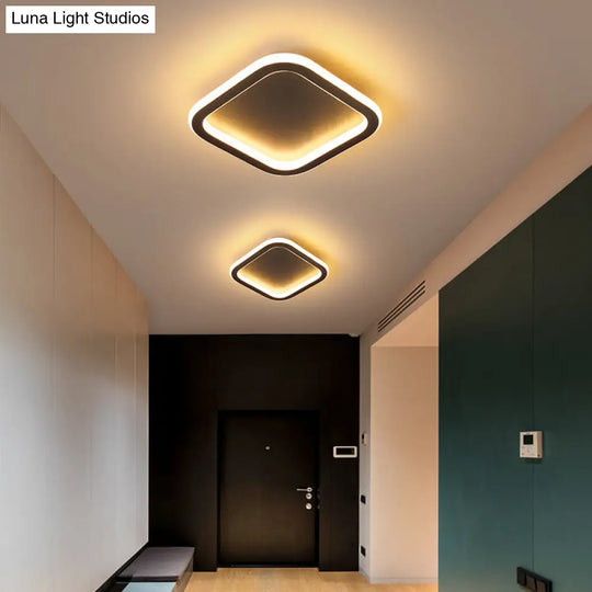 Modern Metal Geometric Led Ceiling Light Fixture | Flush Mount