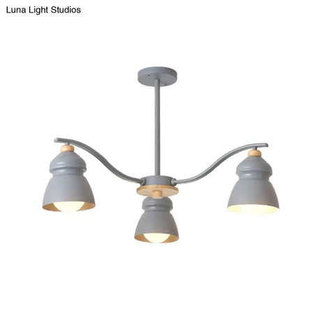 Modern Metal Gourd Pendant Chandelier: Stylish Bedroom Hanging Light Fixture