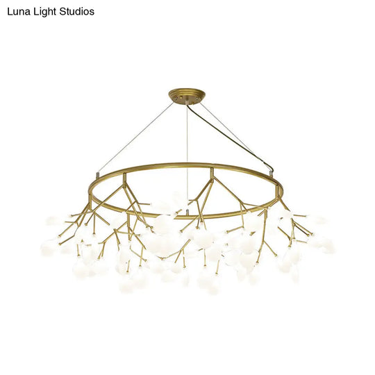 Modern Metal Led Dining Room Chandelier - Elegant Hanging Pendant Light