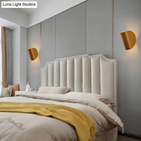 Modern Metal Wall Sconce Light For Bedroom - Foldable Design 1-Light Black/Grey/Silver