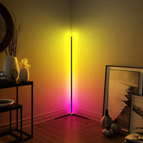 Modern Minimalism Corner Floor Lamp Colorful Bright Light Indoor Atmosphere Lights Home Bedroom