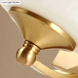 Modern Minimalist Creative Living Room Lamp Bedroom Headlight Aisle Copper Wall Lamp Copper Wall Lamps