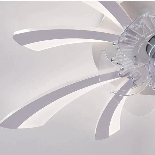 Moderne, minimalistische Deckenleuchte mit Löwenzahn-Ventilator