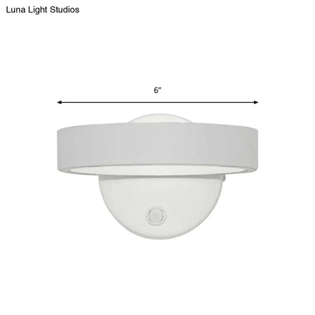 Modern Minimalist Led Wall Sconce With Adjustable Aluminum Fixture Warm Or White Light For Living