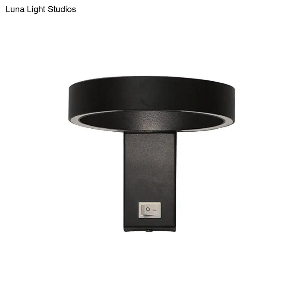 Modern Minimalist Led Wall Sconce With Adjustable Aluminum Fixture Warm Or White Light For Living