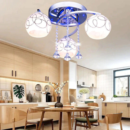 Moderne minimalistische Wohnzimmer Kristall Mode Restaurant kreative Deckenleuchte