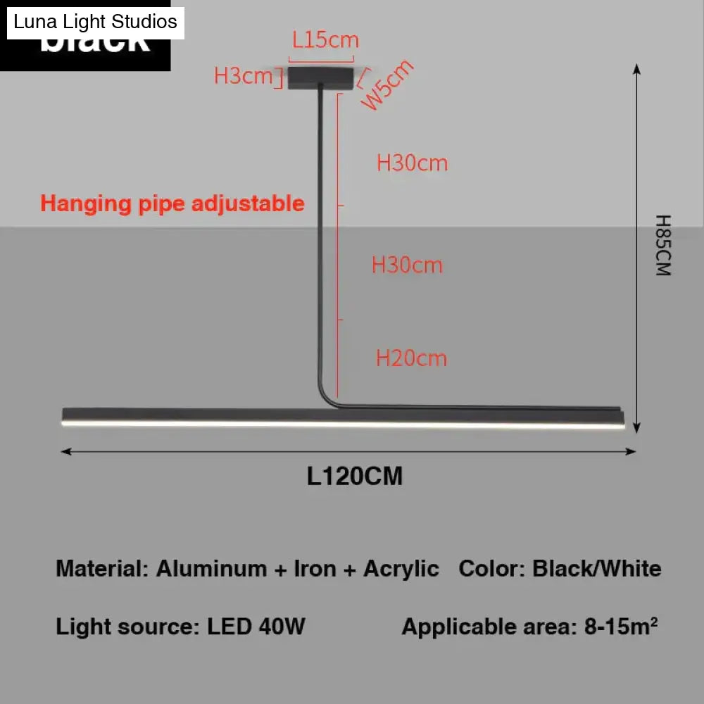 Modern Minimalist Long Bar creative Pendant Light for Dining room Kitchen pendant Light