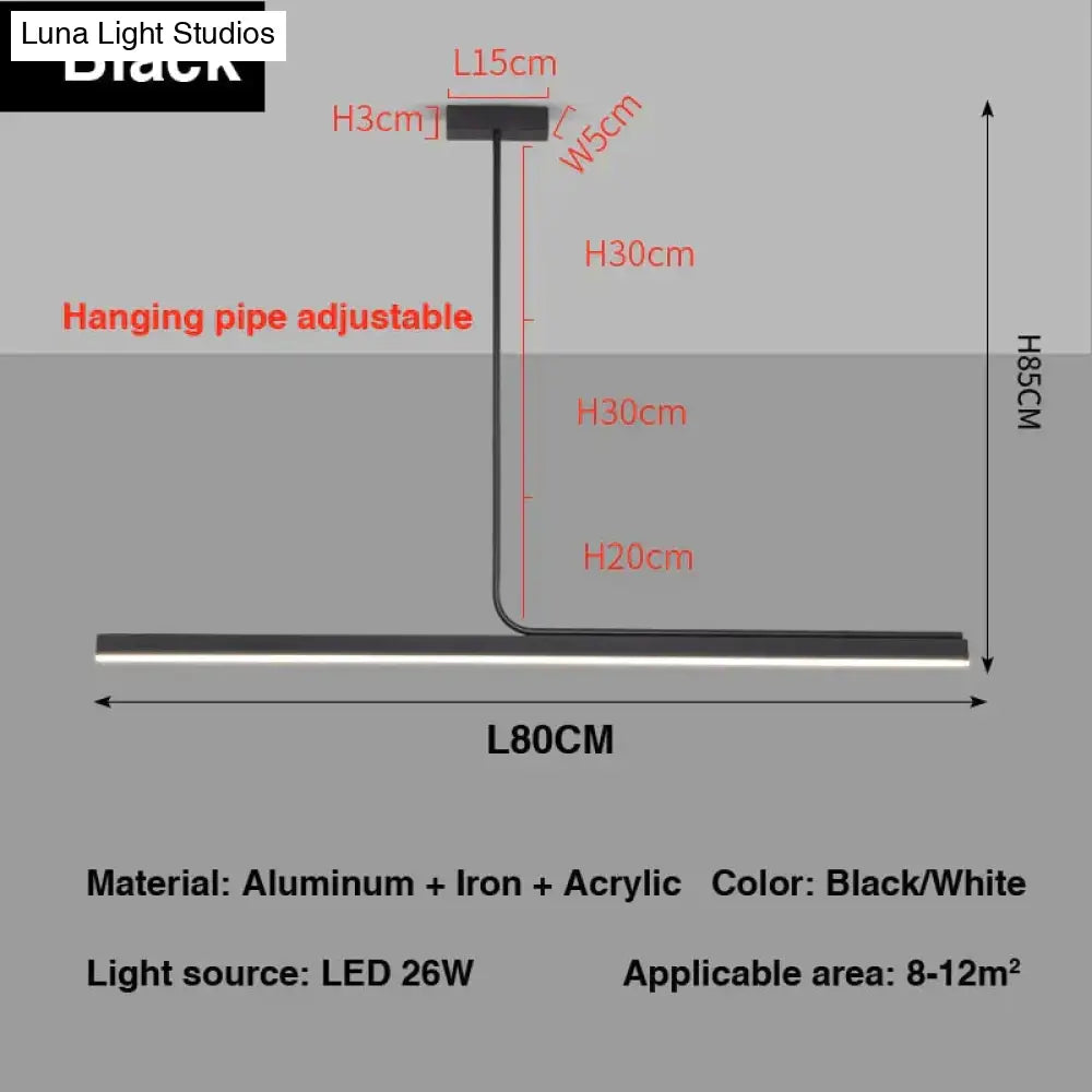 Modern Minimalist Long Bar creative Pendant Light for Dining room Kitchen pendant Light