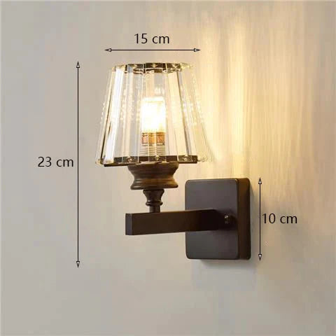 Moderne minimalistische Wandlampe mit Glasschirm für Nachttischbeleuchtung, Wohnzimmerbeleuchtung