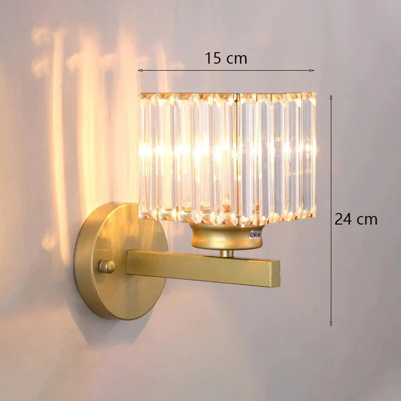 Moderne minimalistische Wandlampe mit Glasschirm für Nachttischbeleuchtung, Wohnzimmerbeleuchtung