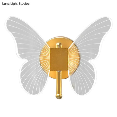 Modern Nordic All Copper Led Butterfly Wall Lamp wall Lamp