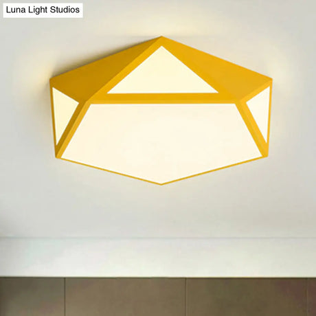 Modern Nordic Candy Ceiling Lamp - Led Flushmount Light For Corridor Decor