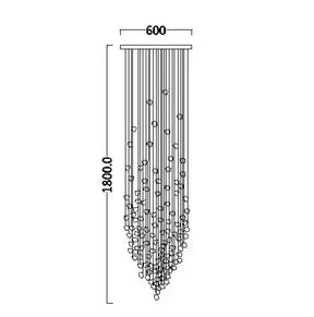 Modern Nordic Crystal Chandelier for Hotel Lobby Luxury Creative Design Ceiling Light with High-End Atmosphere