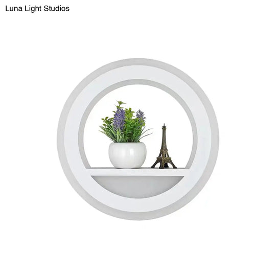 Modern Nordic Led Wall Light Sconce - Round/Elephant/Giraffe Design Ultrathin And Mounted Acrylic